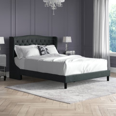 Mei Tufted Upholstered Bed Wayfair